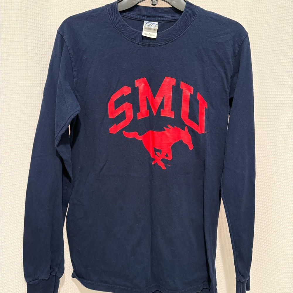 SMU Navy Blue Long Sleeve Shirt